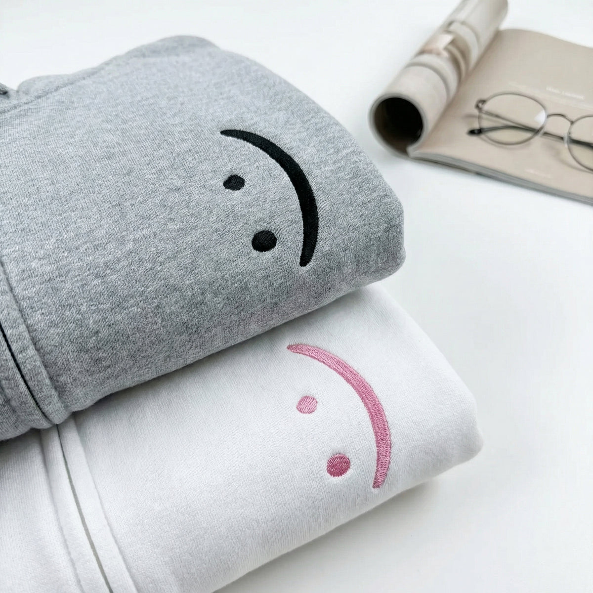 Sweats à capuche brodés personnalisés assortis pour couples