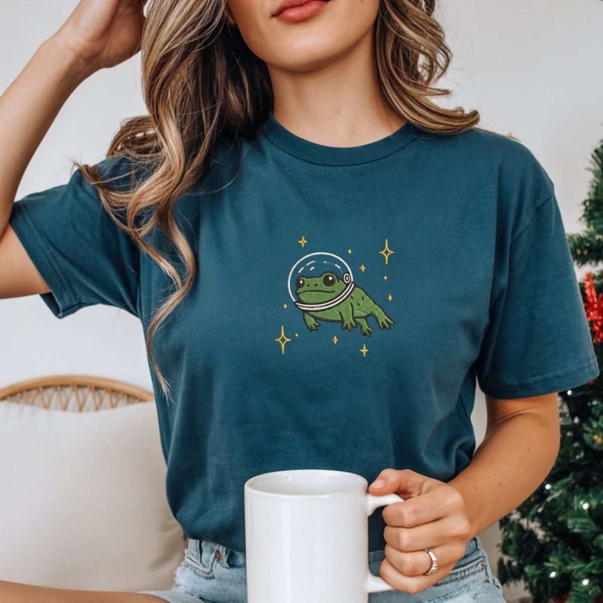 Individuell bestickte Engel- und Dämonenkatze-Kapuzenpullover für Paare