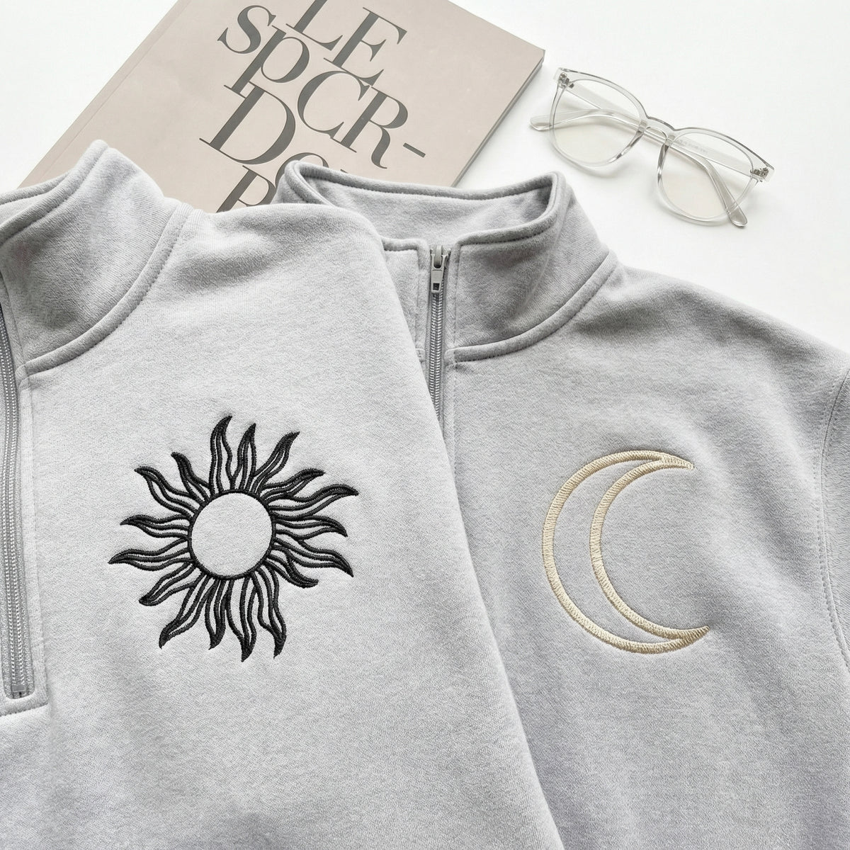 Sweats à capuche brodés personnalisés assortis pour couples