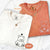 T-shirts assortis personnalisés avec ours en peluche brodés pour couples