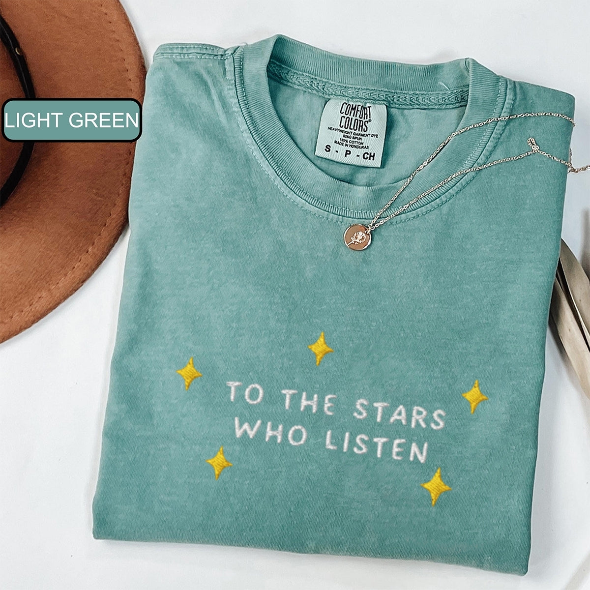 Custom Embroidered To the Stars Who Listen T-Shirt – Cozy Bookish Tee