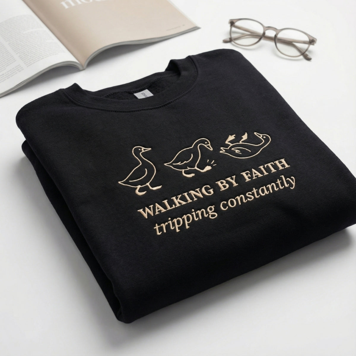 Individuell bestickte Engel- und Dämonenkatze-Kapuzenpullover für Paare