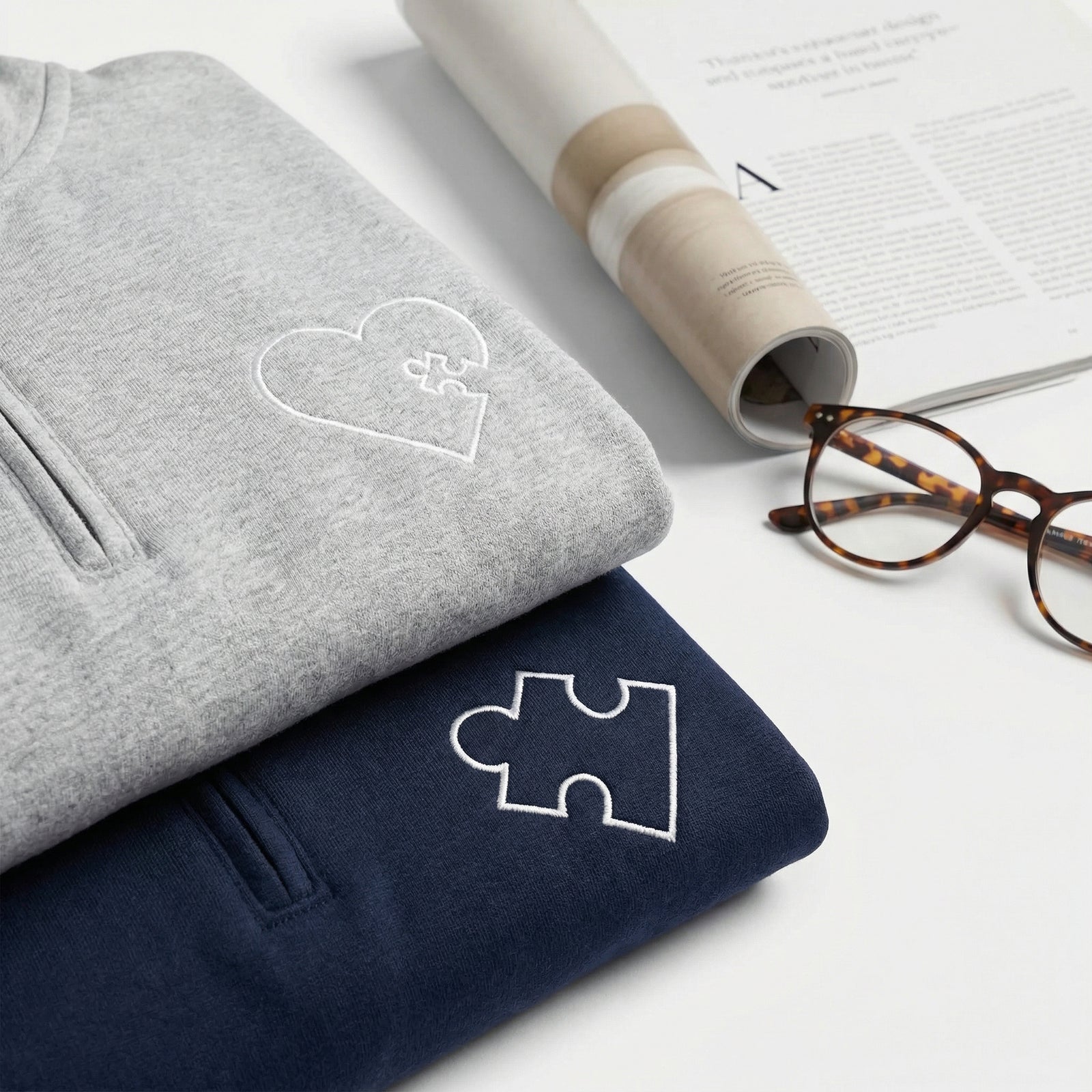 Sweats à capuche brodés personnalisés assortis pour couples