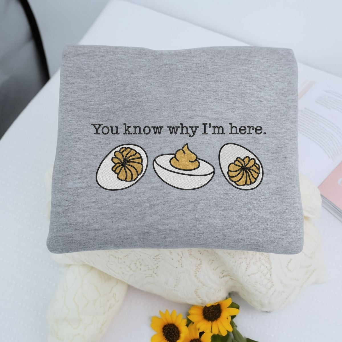 Individuell bestickte Engel- und Dämonenkatze-Kapuzenpullover für Paare