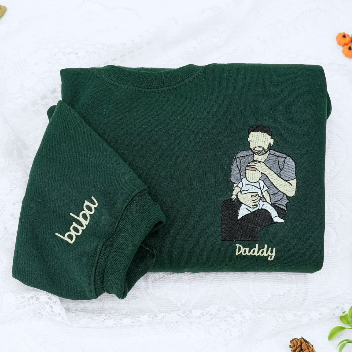 Individuell bestickte Engel- und Dämonenkatze-Kapuzenpullover für Paare