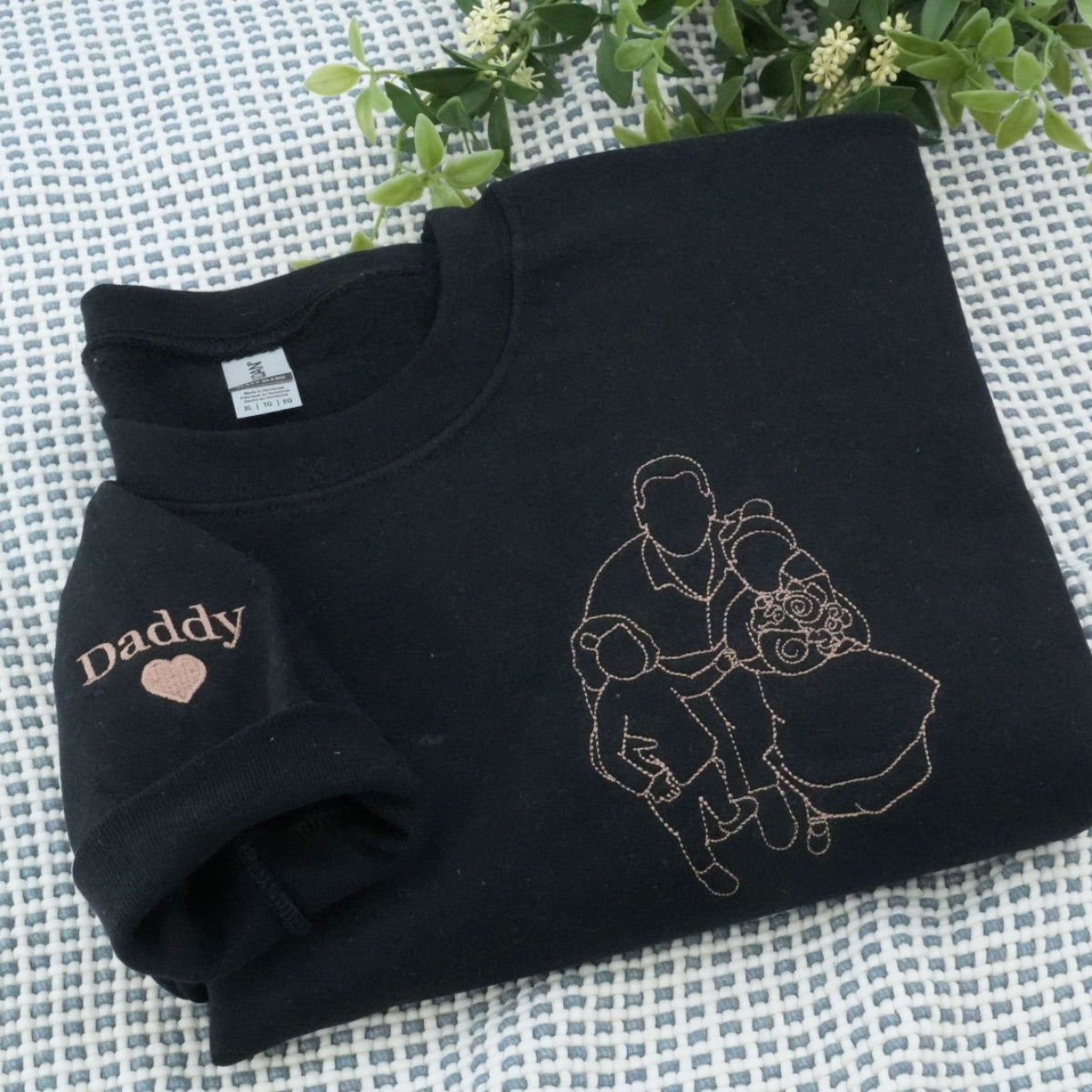 Individuell bestickte Engel- und Dämonenkatze-Kapuzenpullover für Paare