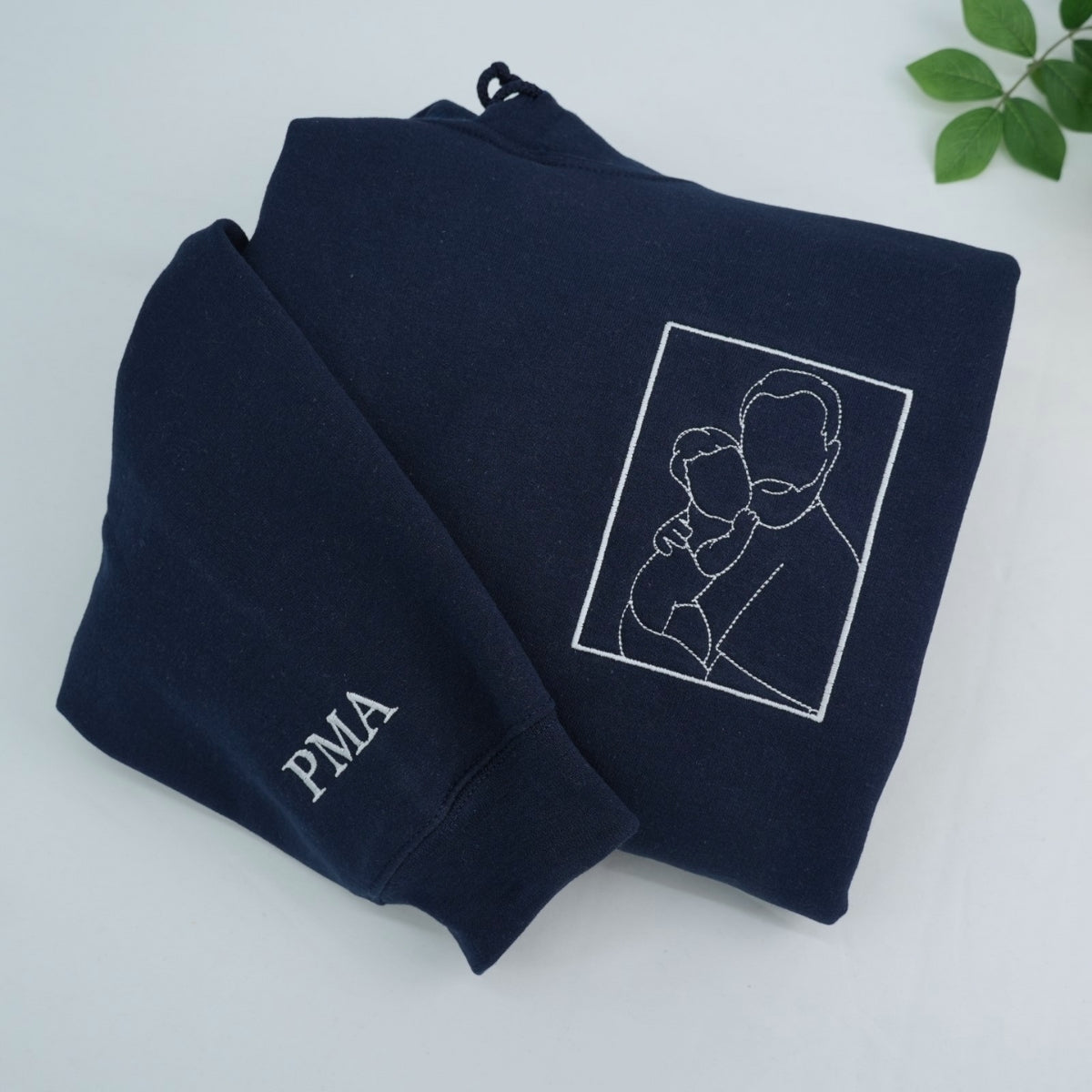 Individuell bestickte Engel- und Dämonenkatze-Kapuzenpullover für Paare