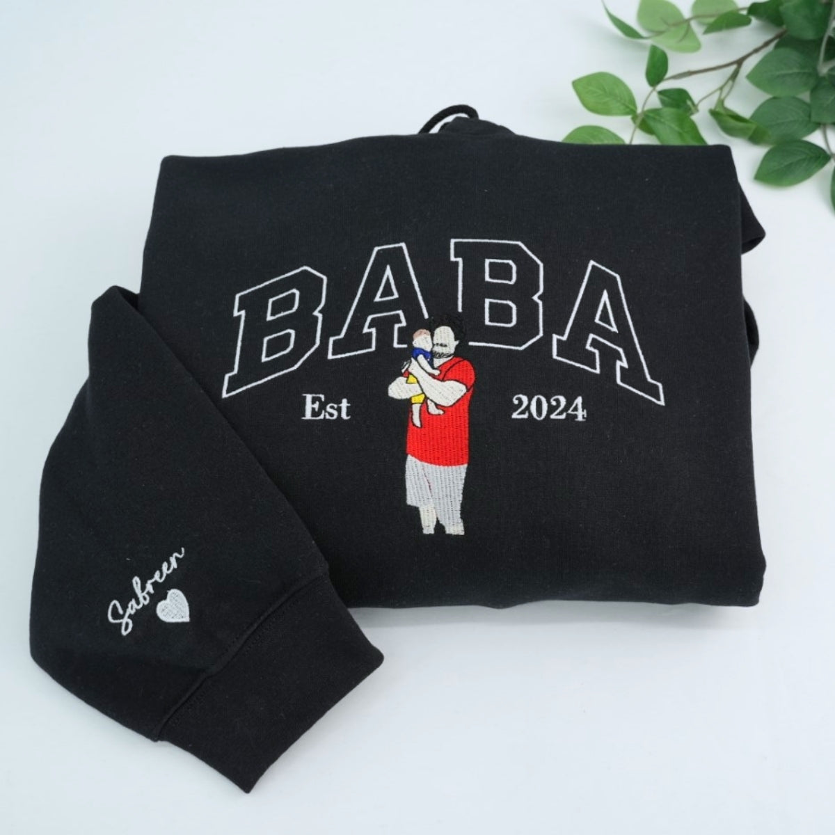 Individuell bestickte Engel- und Dämonenkatze-Kapuzenpullover für Paare