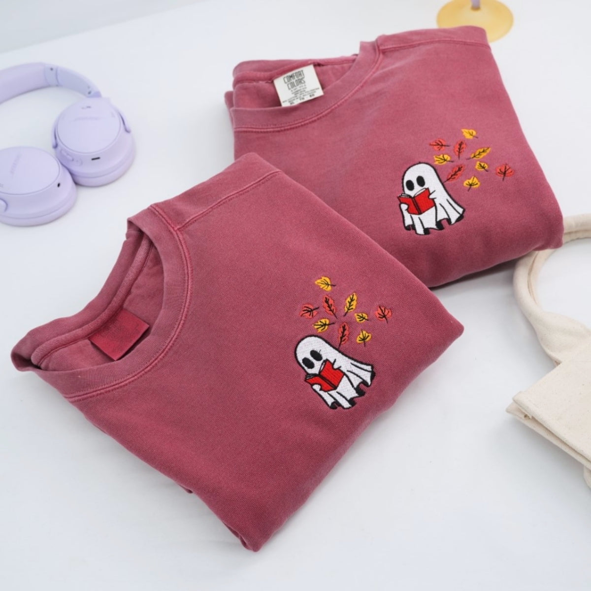 Individuell bestickte Engel- und Dämonenkatze-Kapuzenpullover für Paare