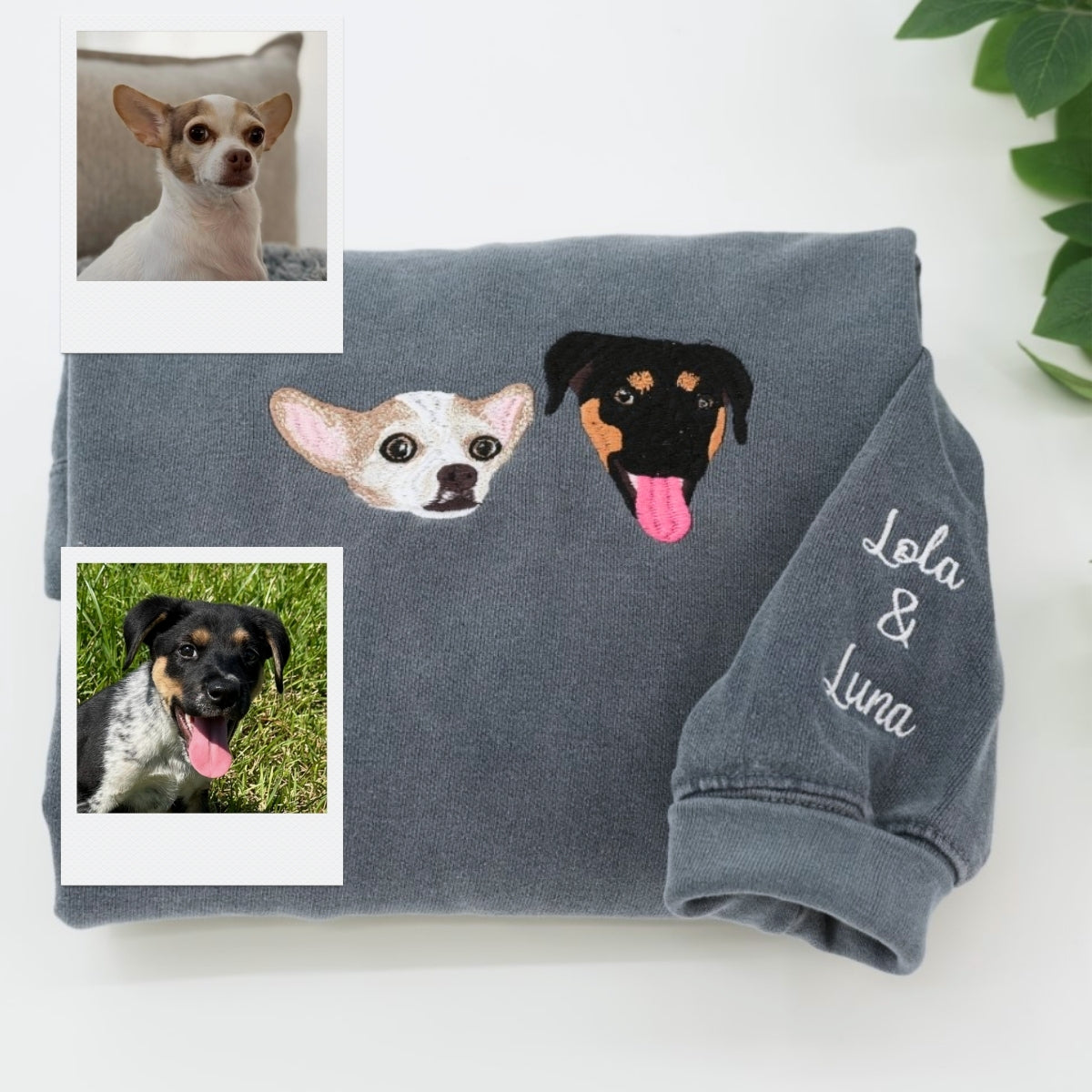 Individuell bestickte Engel- und Dämonenkatze-Kapuzenpullover für Paare