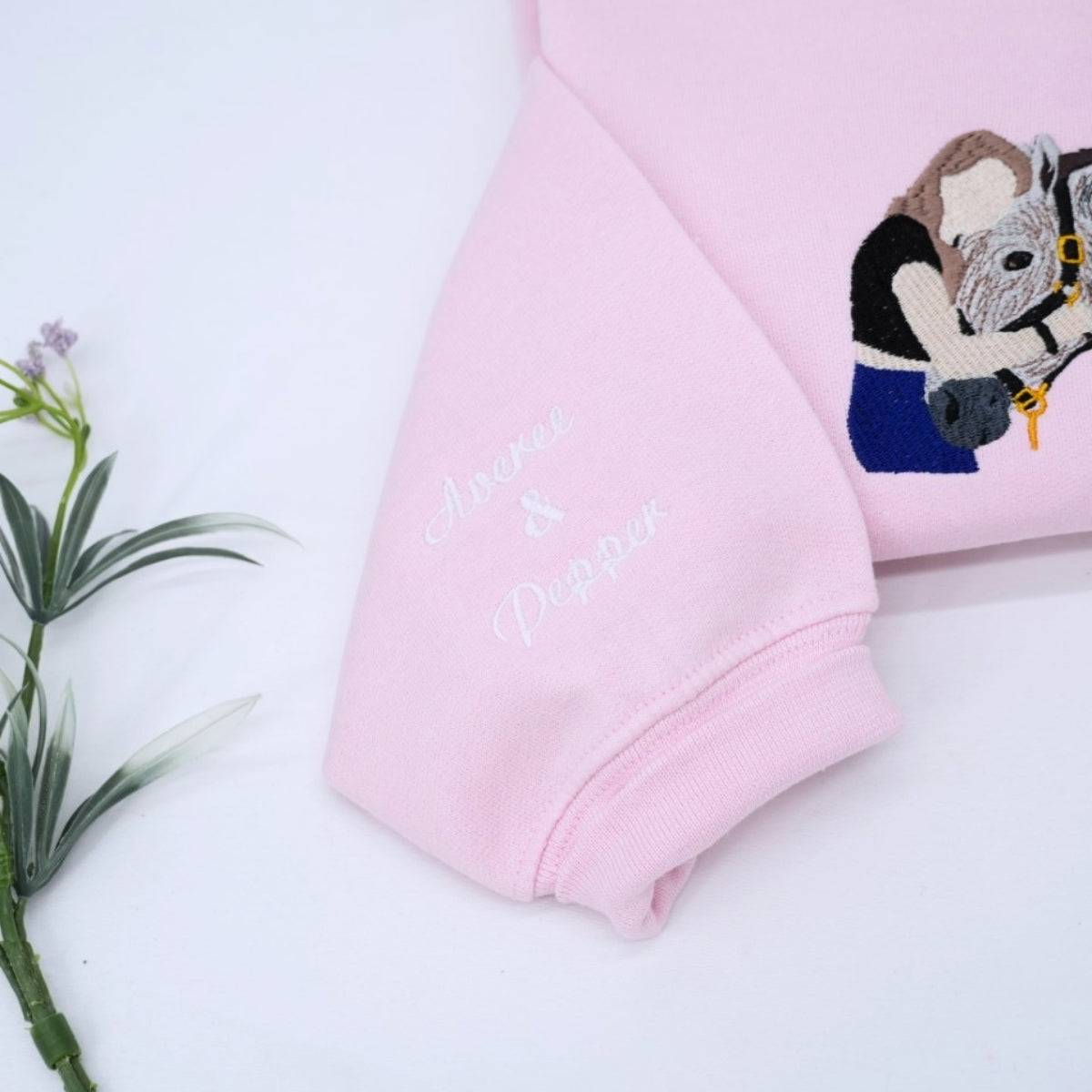 Individuell bestickte Engel- und Dämonenkatze-Kapuzenpullover für Paare