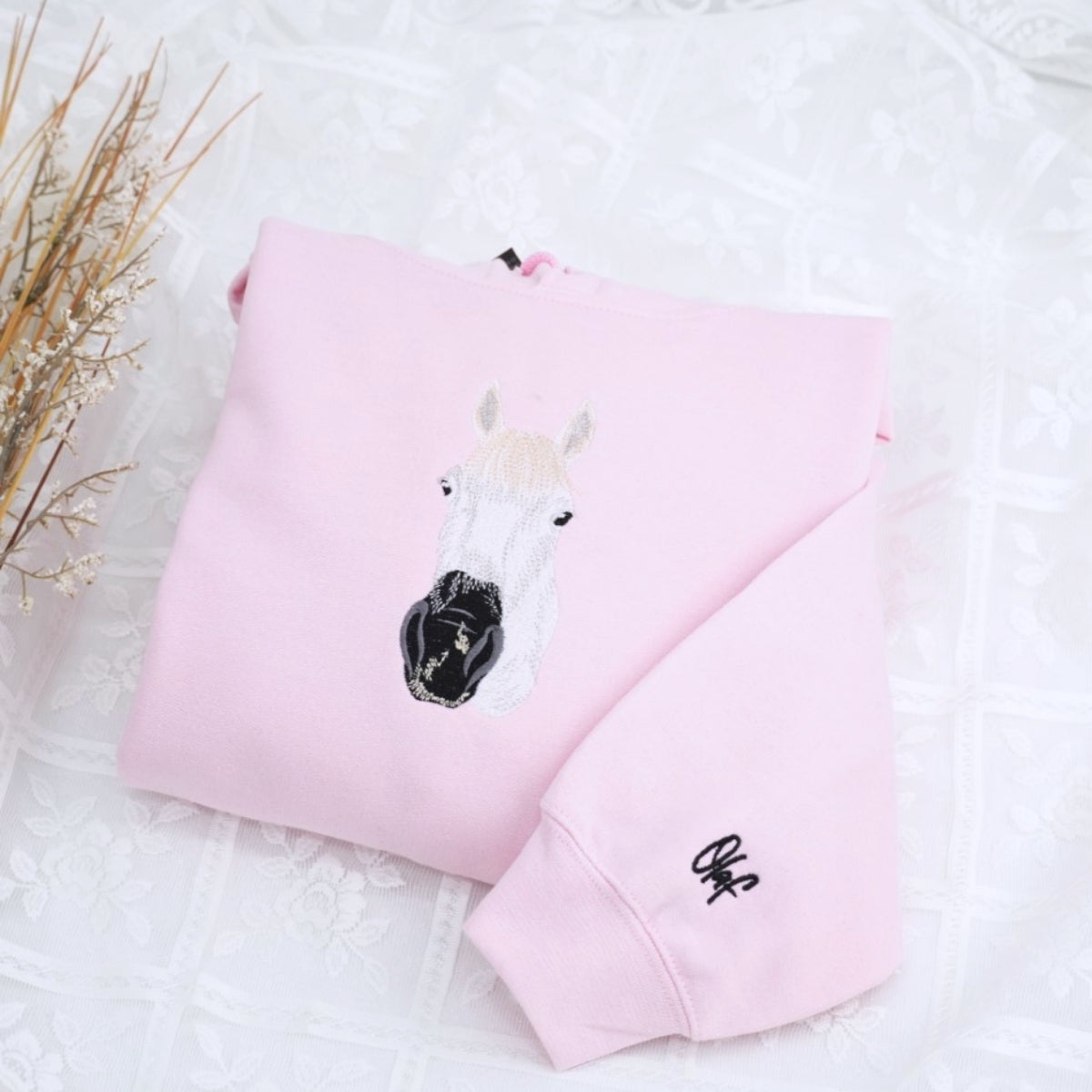 Individuell bestickte Engel- und Dämonenkatze-Kapuzenpullover für Paare