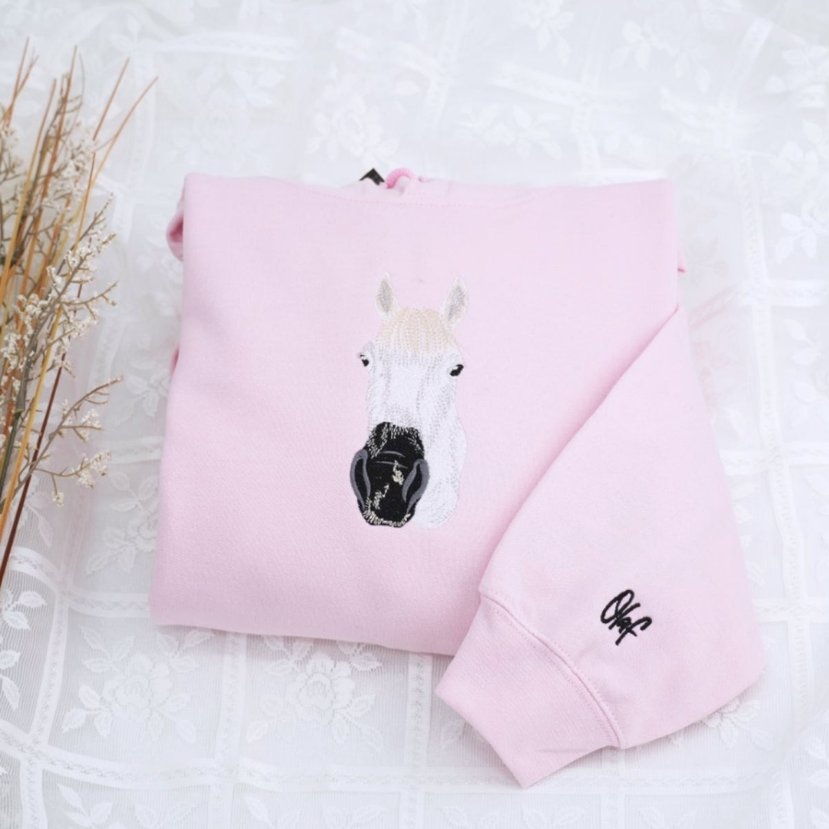 Individuell bestickte Engel- und Dämonenkatze-Kapuzenpullover für Paare