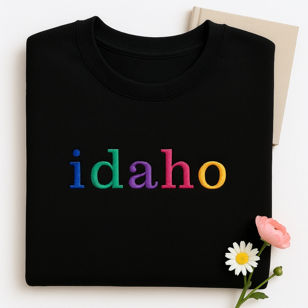 Individuell bestickte Engel- und Dämonenkatze-Kapuzenpullover für Paare