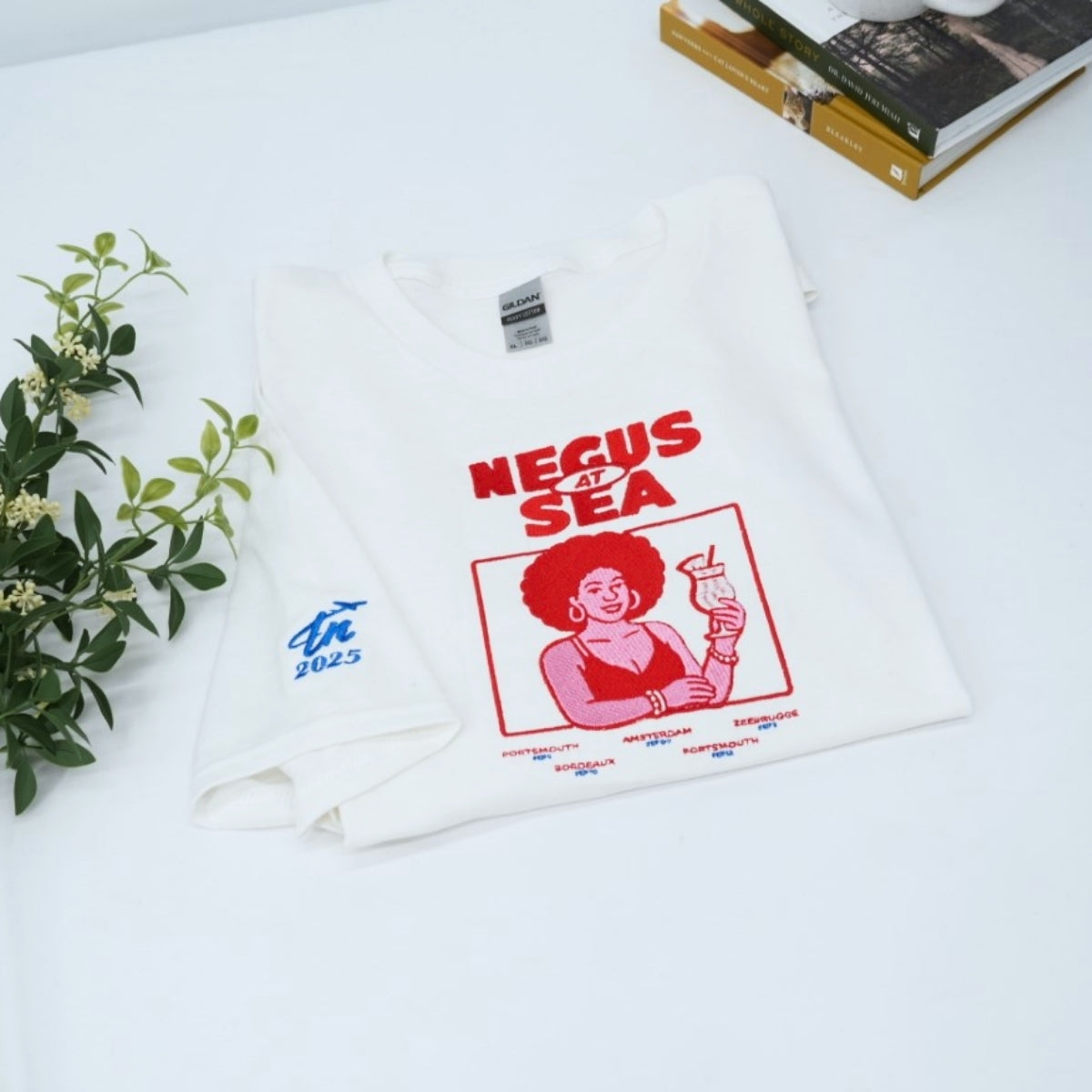 Individuell bestickte Engel- und Dämonenkatze-Kapuzenpullover für Paare