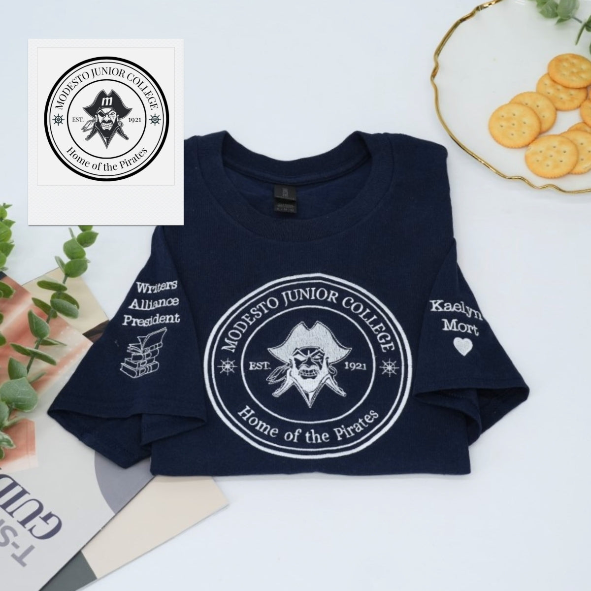 Individuell bestickte Engel- und Dämonenkatze-Kapuzenpullover für Paare