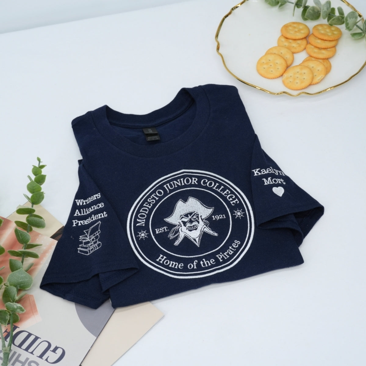 Individuell bestickte Engel- und Dämonenkatze-Kapuzenpullover für Paare