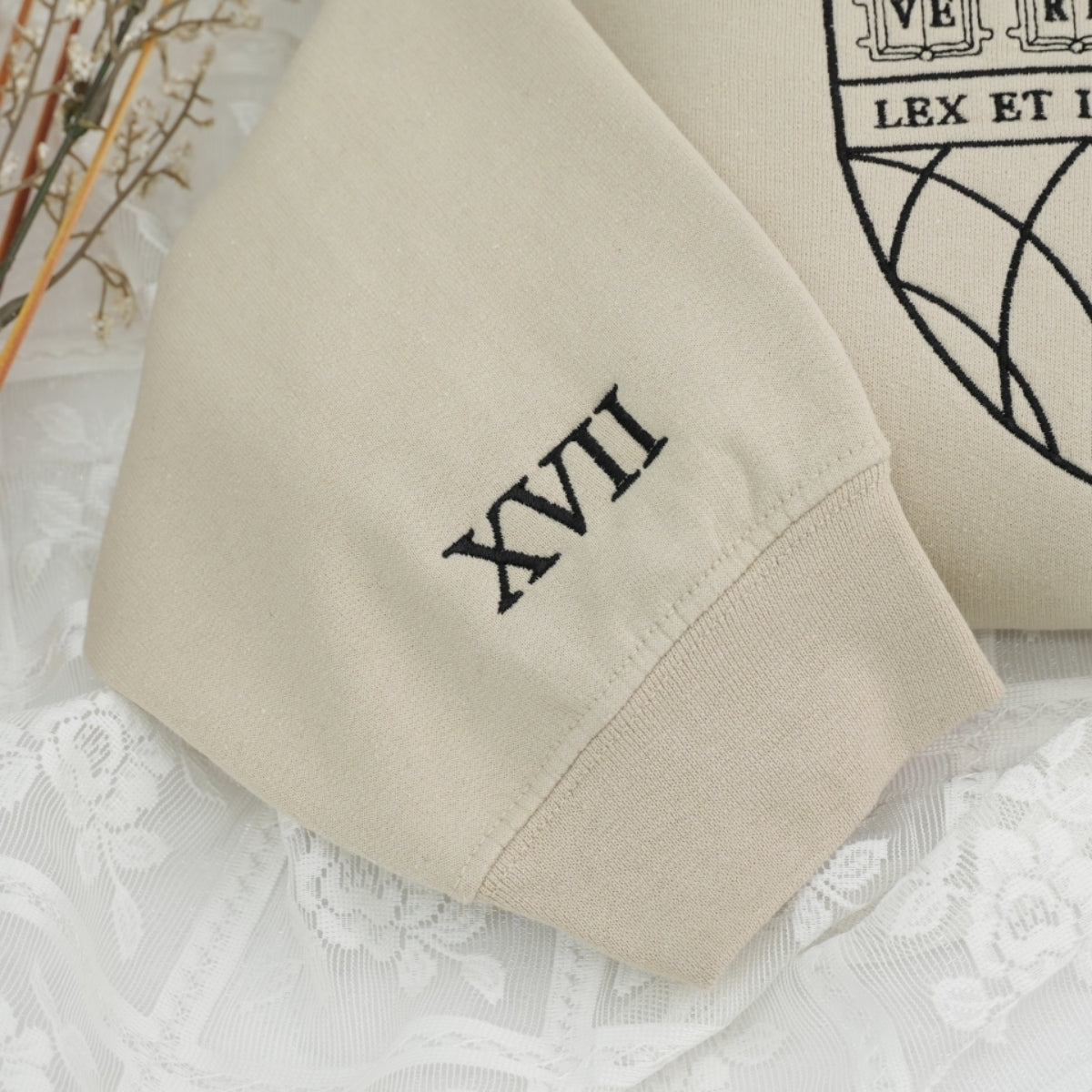 Individuell bestickte Engel- und Dämonenkatze-Kapuzenpullover für Paare