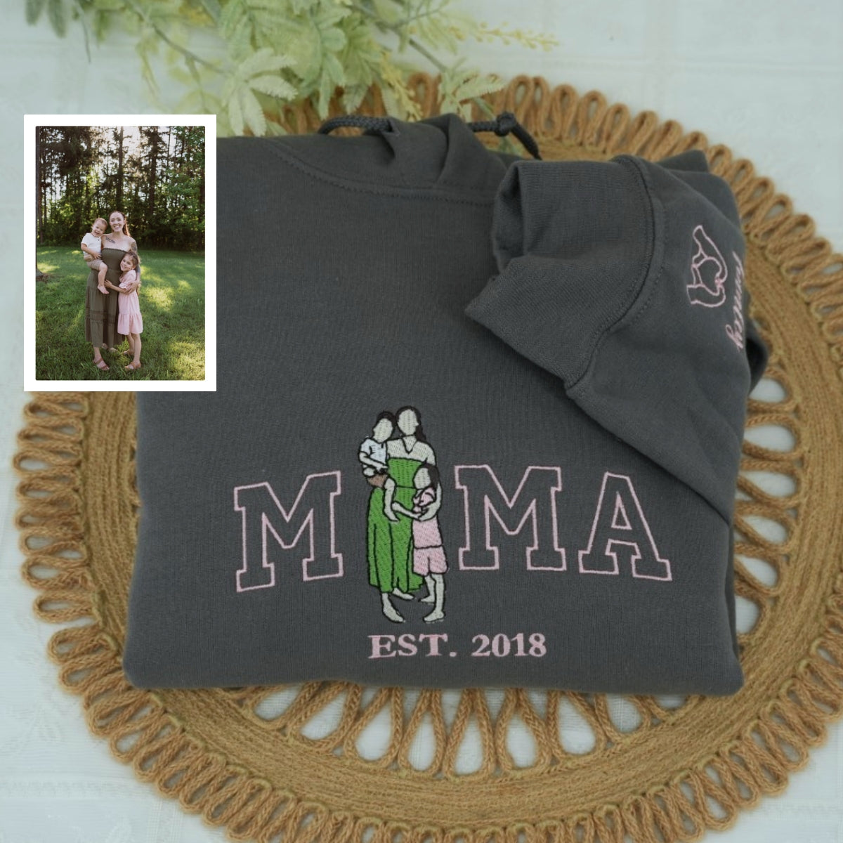 Sweats à capuche assortis brodés personnalisés avec ange et chat démon pour couples