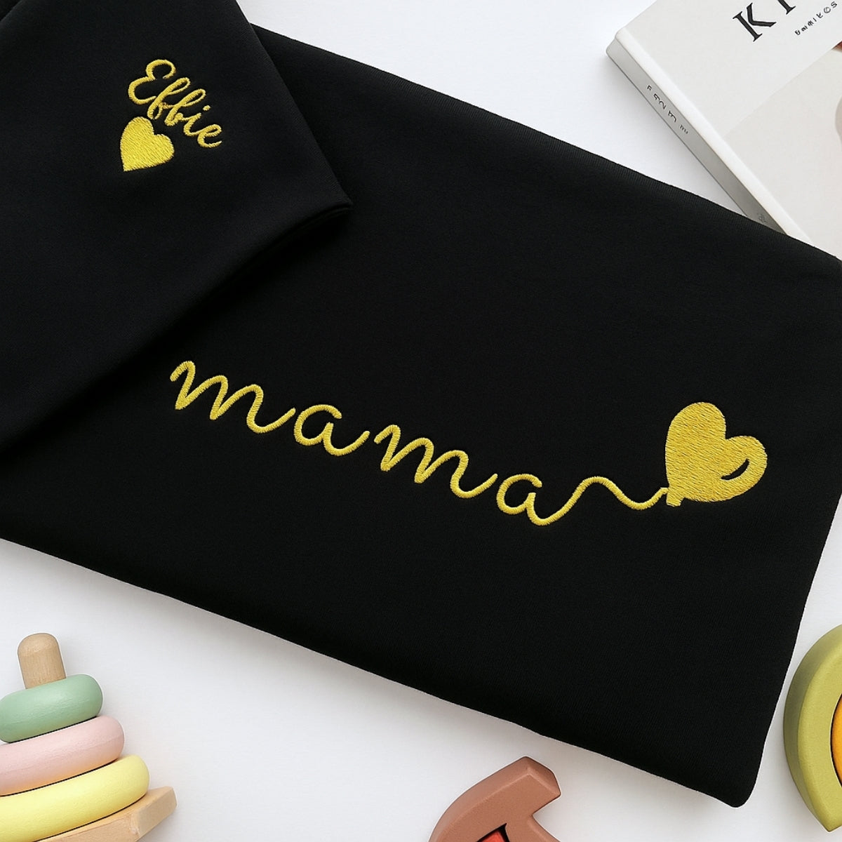 Individuell bestickte Engel- und Dämonenkatze-Kapuzenpullover für Paare