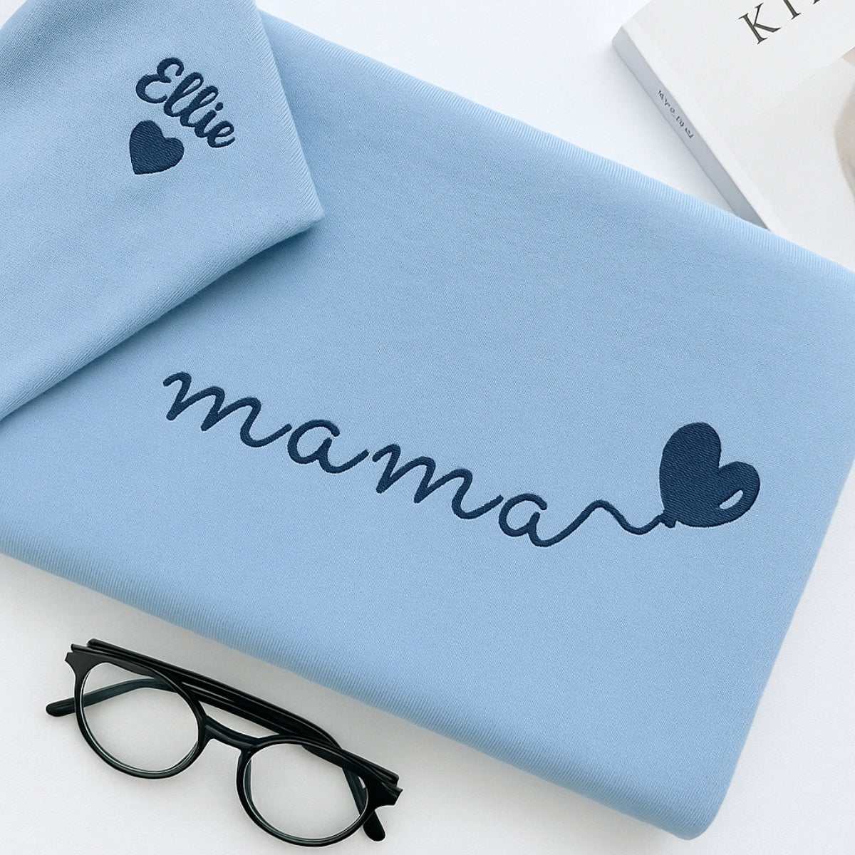 Individuell bestickte Engel- und Dämonenkatze-Kapuzenpullover für Paare