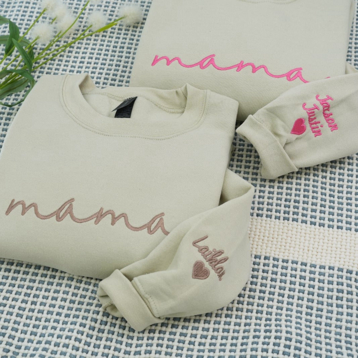 Individuell bestickte Engel- und Dämonenkatze-Kapuzenpullover für Paare