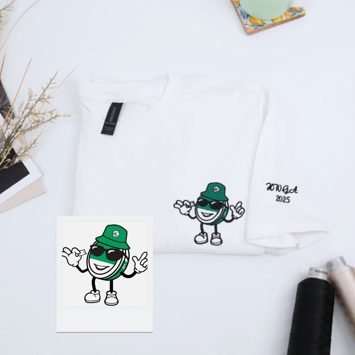 Custom Mascot Logo Hoodies - Team Character Embroidered Sweatshirts - Perfect Team Gift