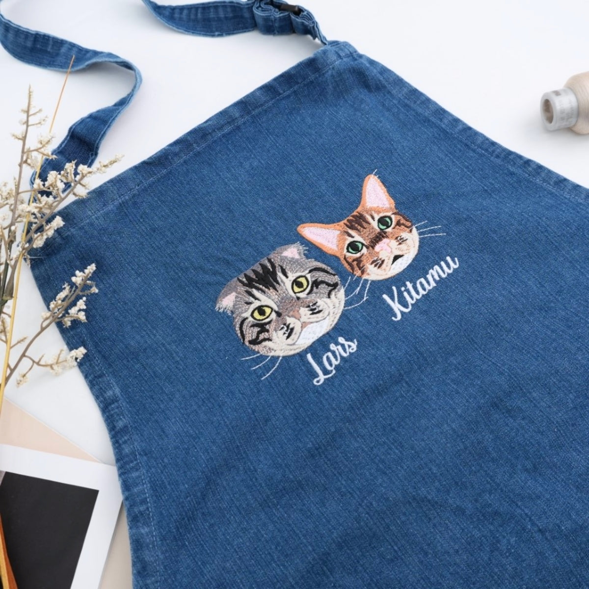 Individuell bestickte Engel- und Dämonenkatze-Kapuzenpullover für Paare