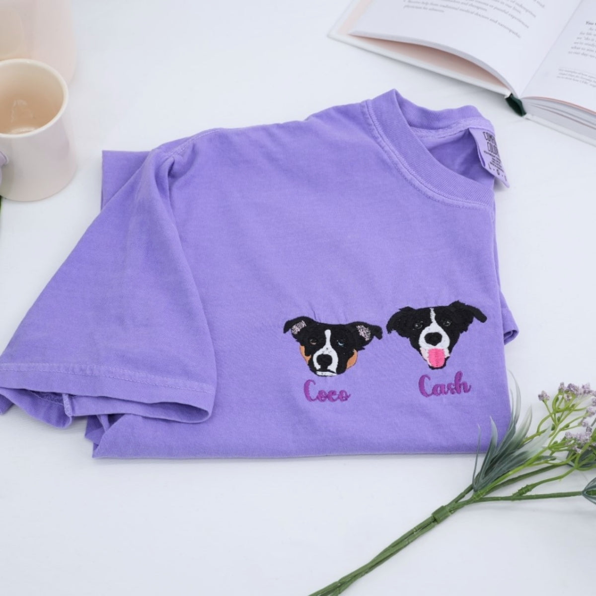 Sweats à capuche assortis brodés personnalisés avec ange et chat démon pour couples