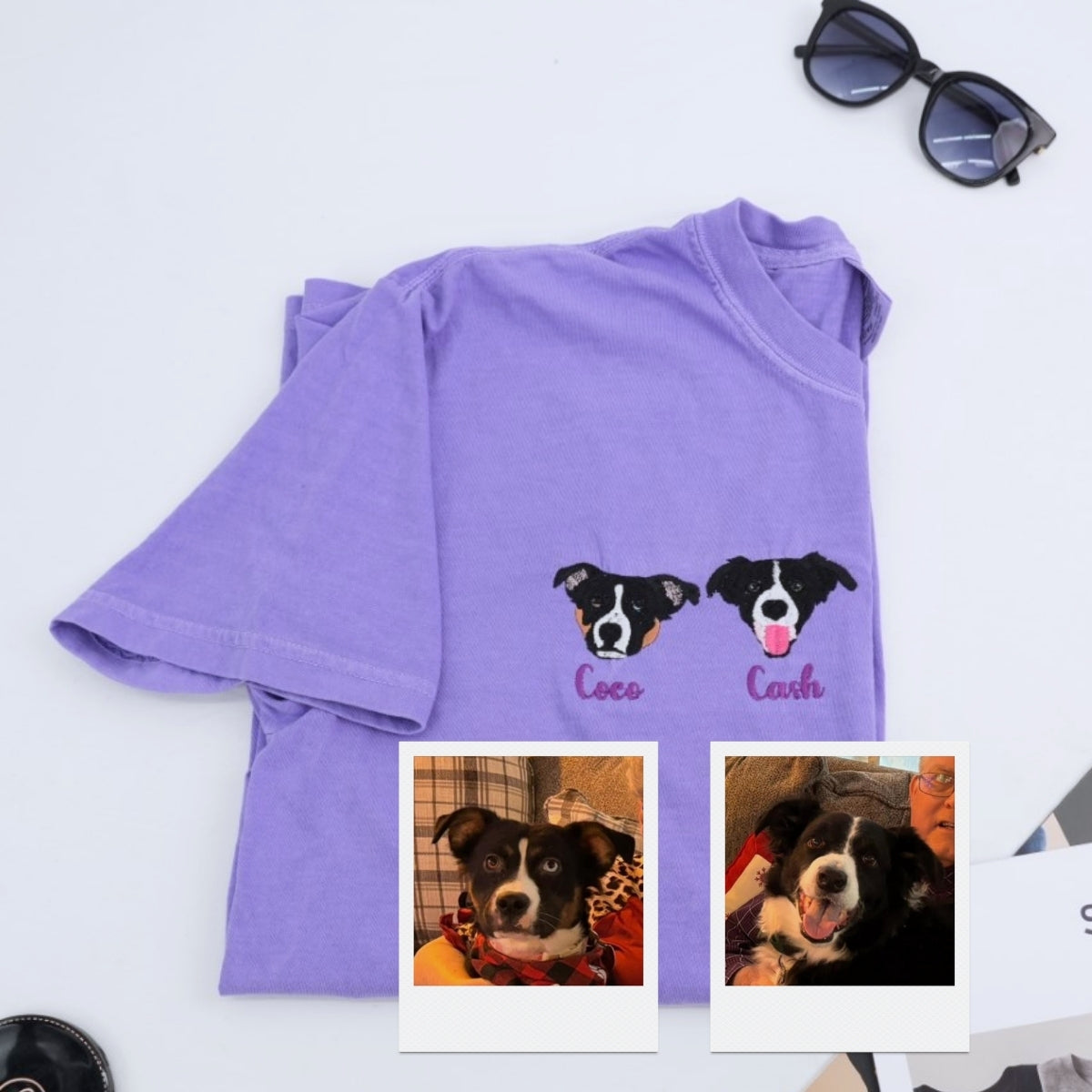Sweats à capuche assortis brodés personnalisés avec ange et chat démon pour couples