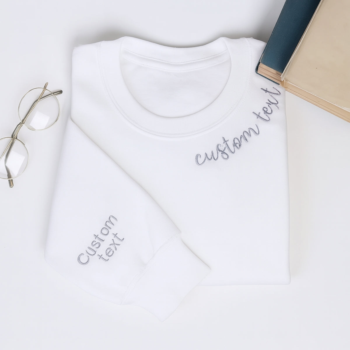 Individuell bestickte Engel- und Dämonenkatze-Kapuzenpullover für Paare