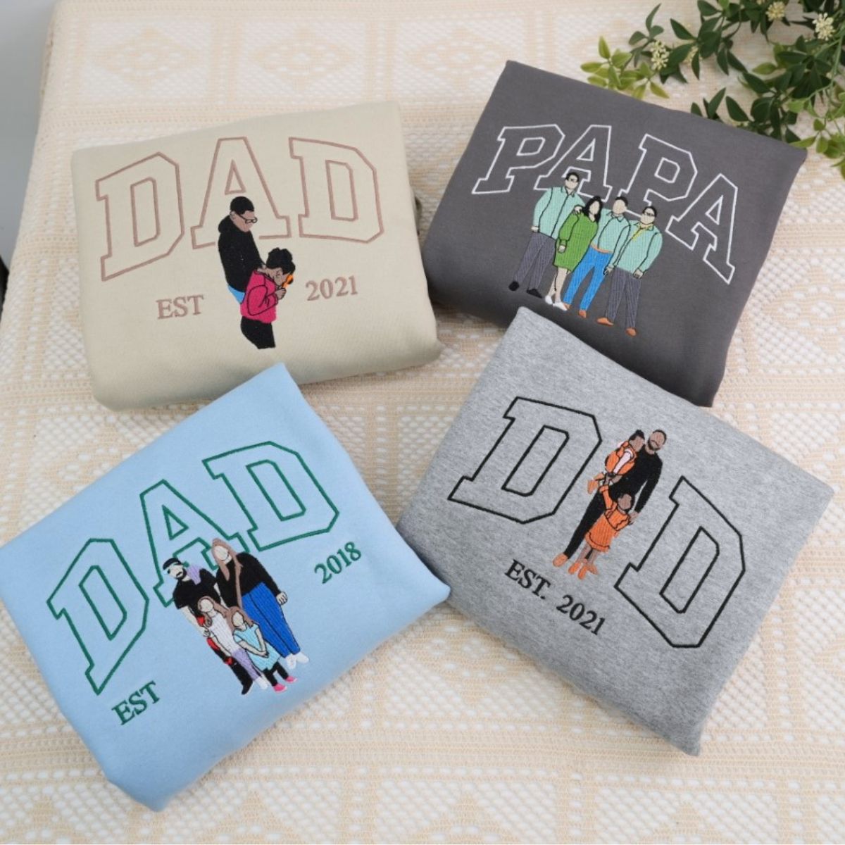 Individuell bestickte Engel- und Dämonenkatze-Kapuzenpullover für Paare