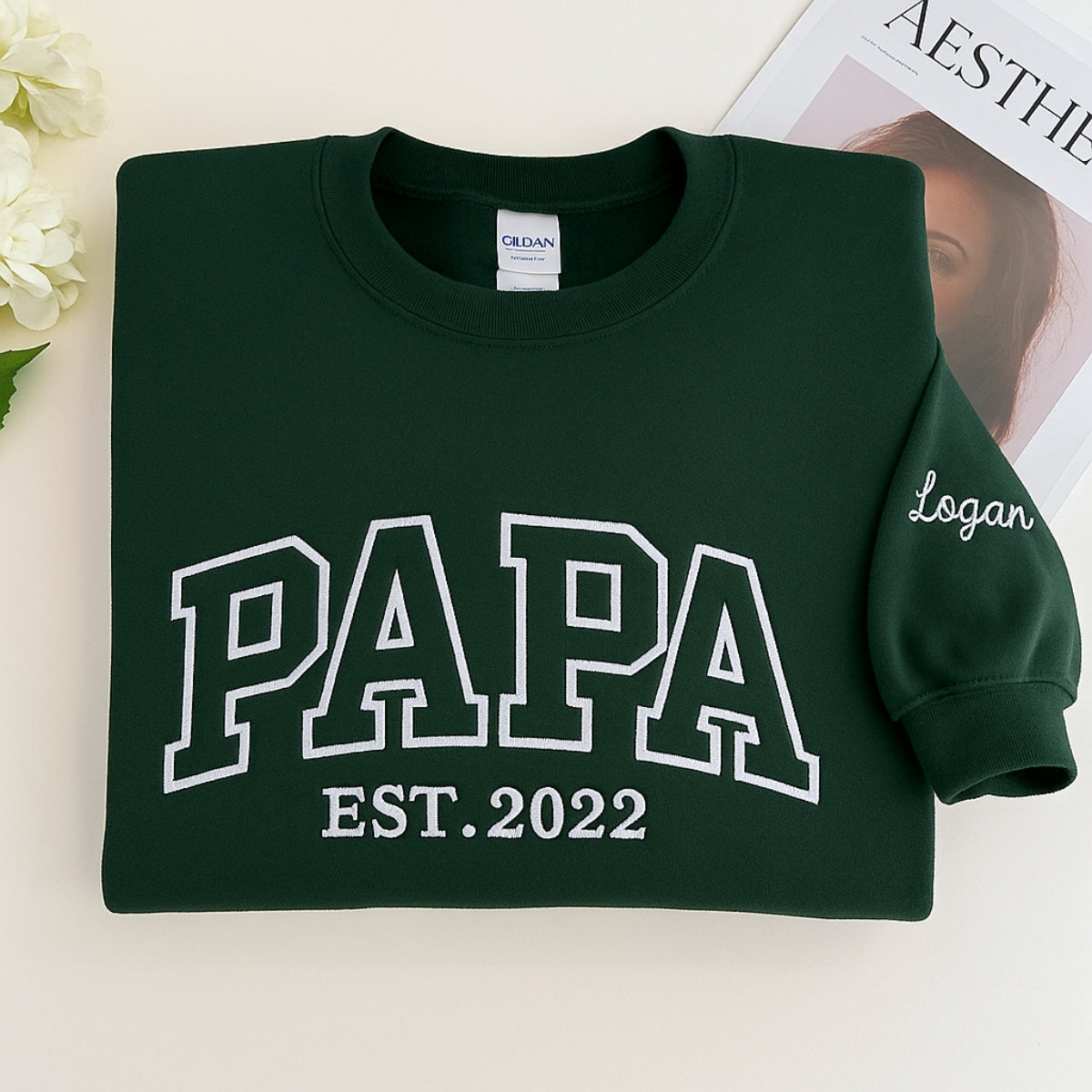 Individuell bestickte Engel- und Dämonenkatze-Kapuzenpullover für Paare