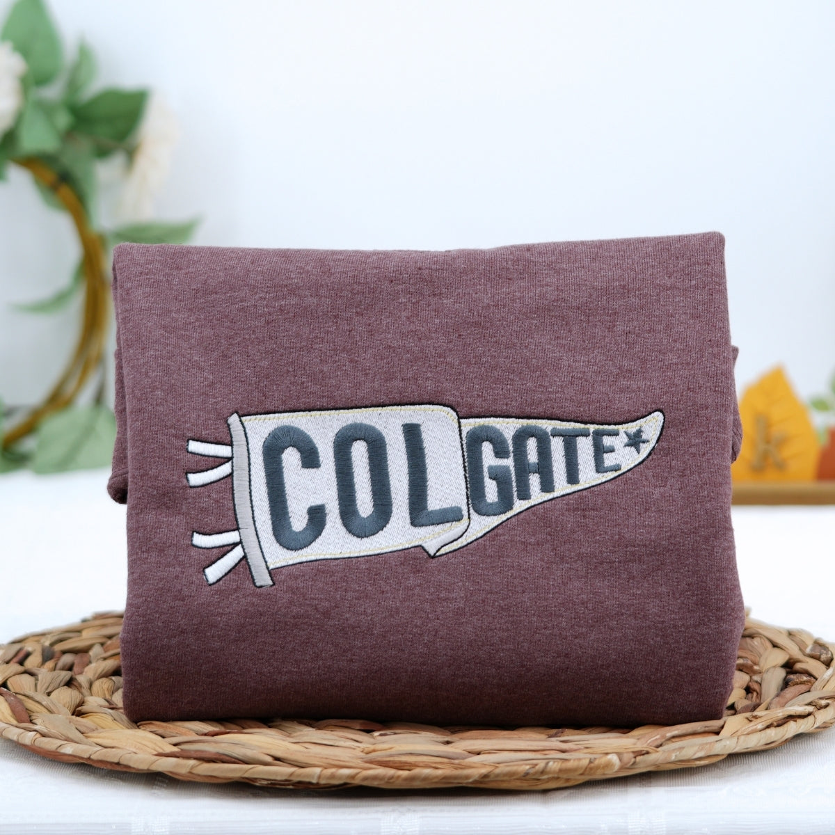 Custom Pennant Hoodies - School Spirit Embroidered Sweatshirts - Perfect Student Team Gift