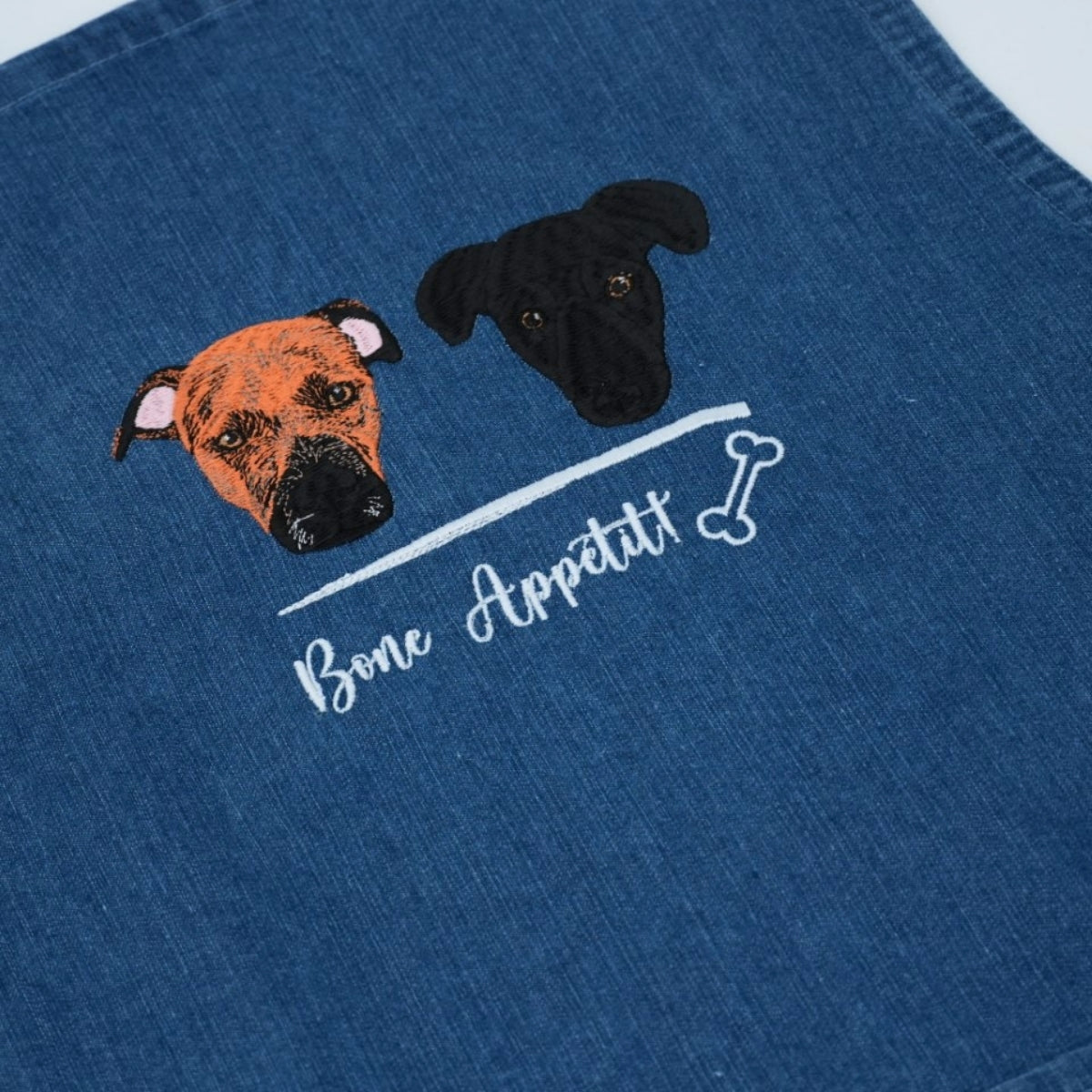 Custom Pet Embroidered Aprons - Dog Portrait Kitchen Apparel - Perfect Pet Lover Cooking Gift