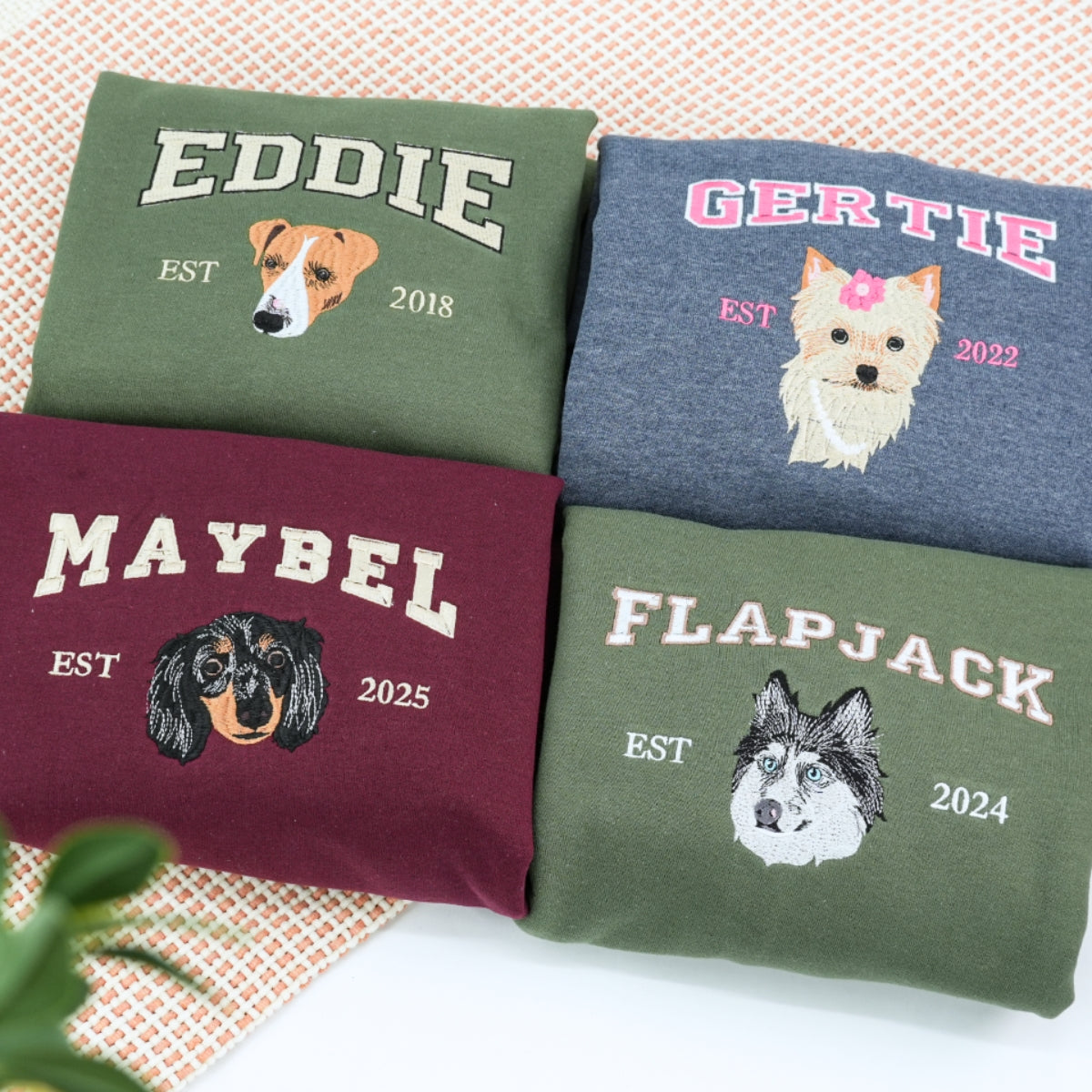 Individuell bestickte Engel- und Dämonenkatze-Kapuzenpullover für Paare