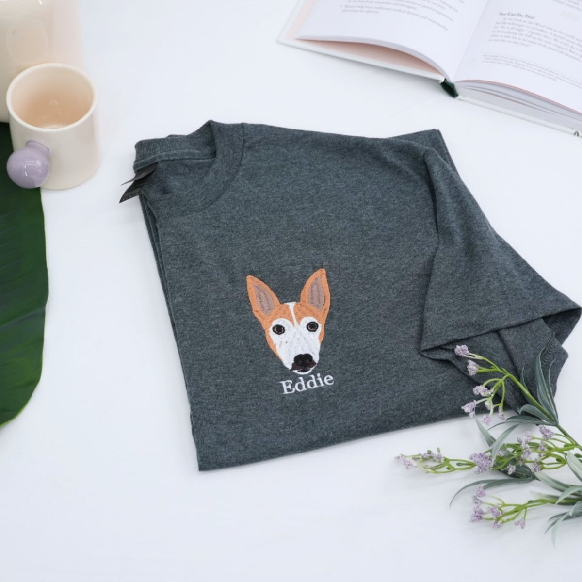 Individuell bestickte Engel- und Dämonenkatze-Kapuzenpullover für Paare