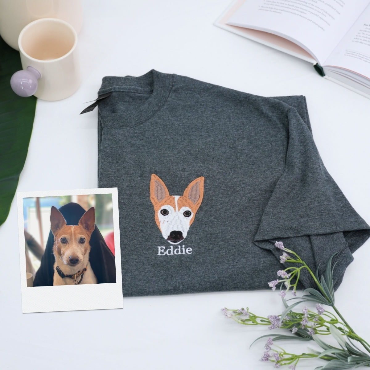 Individuell bestickte Engel- und Dämonenkatze-Kapuzenpullover für Paare