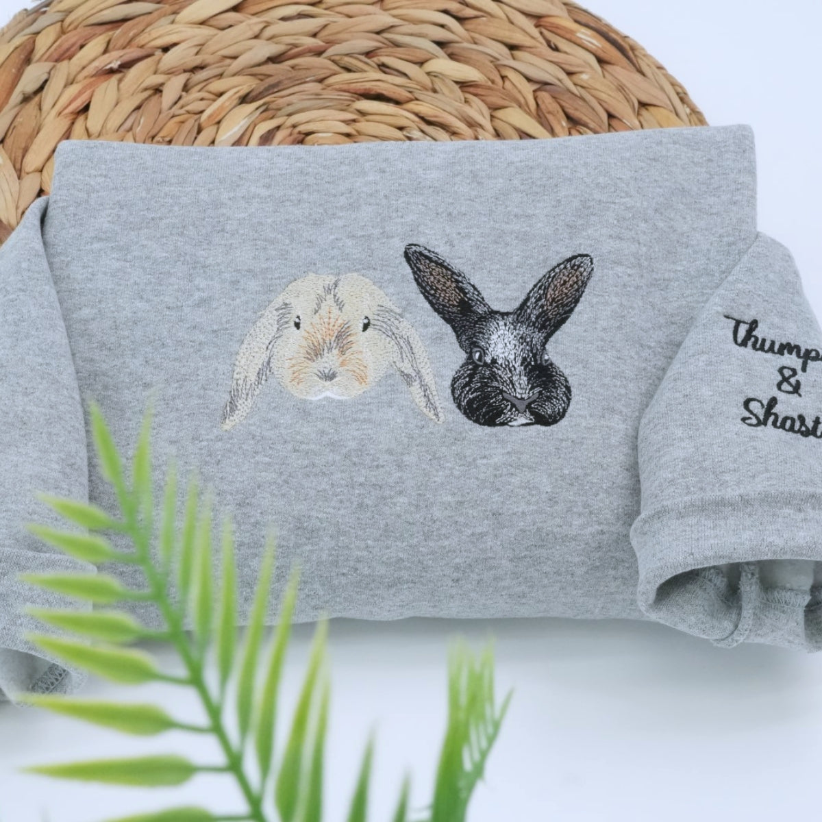 Individuell bestickte Engel- und Dämonenkatze-Kapuzenpullover für Paare