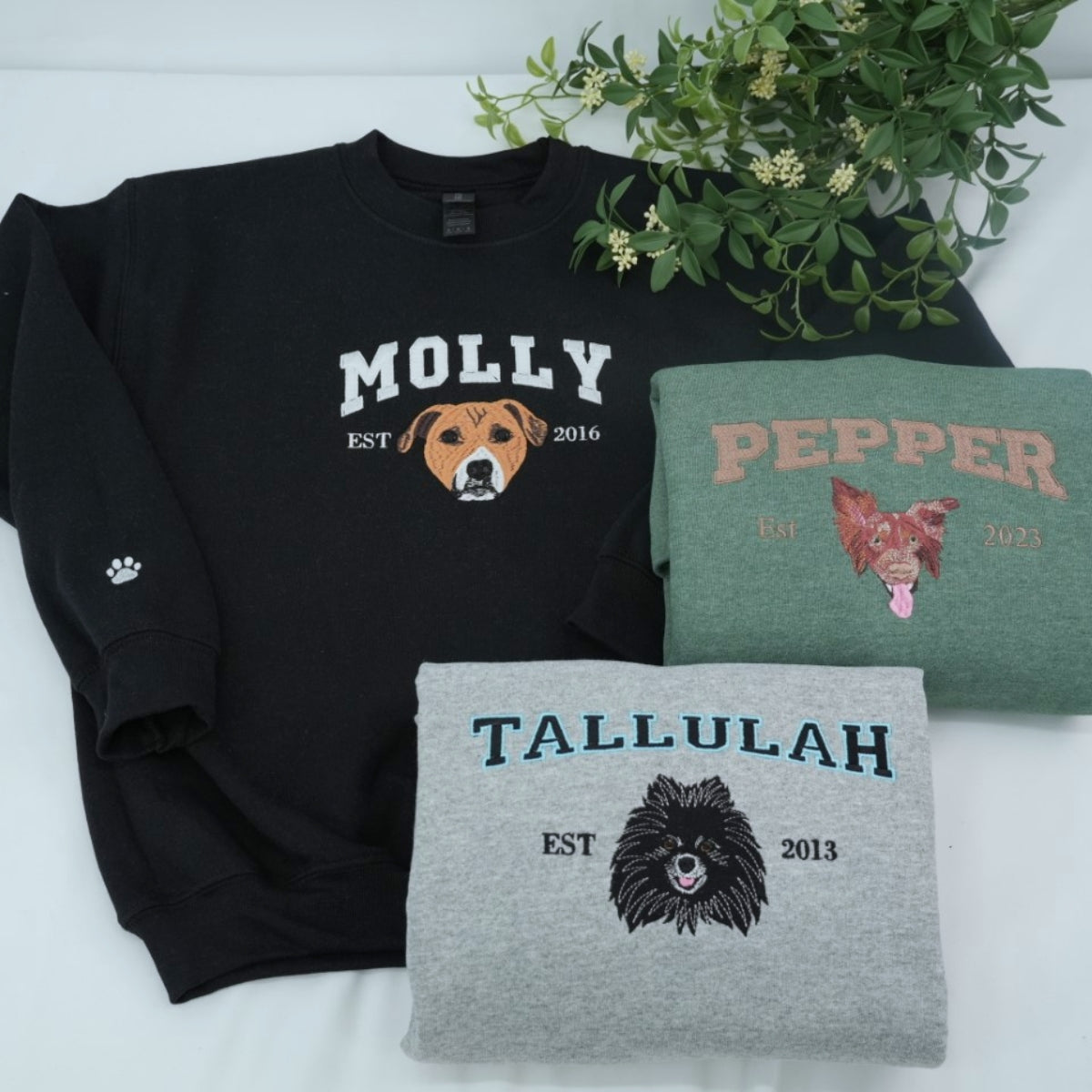 Individuell bestickte Engel- und Dämonenkatze-Kapuzenpullover für Paare