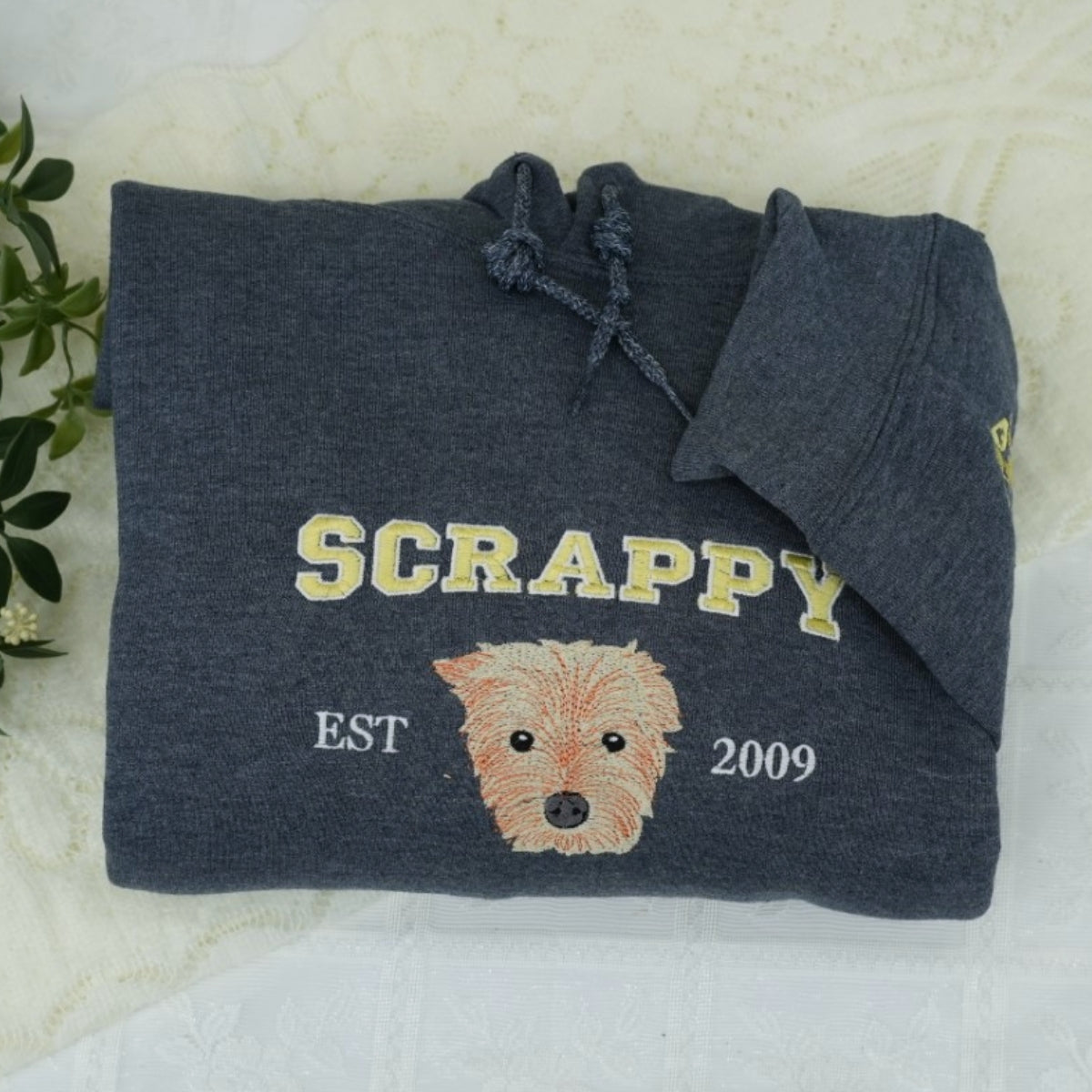 Individuell bestickte Engel- und Dämonenkatze-Kapuzenpullover für Paare