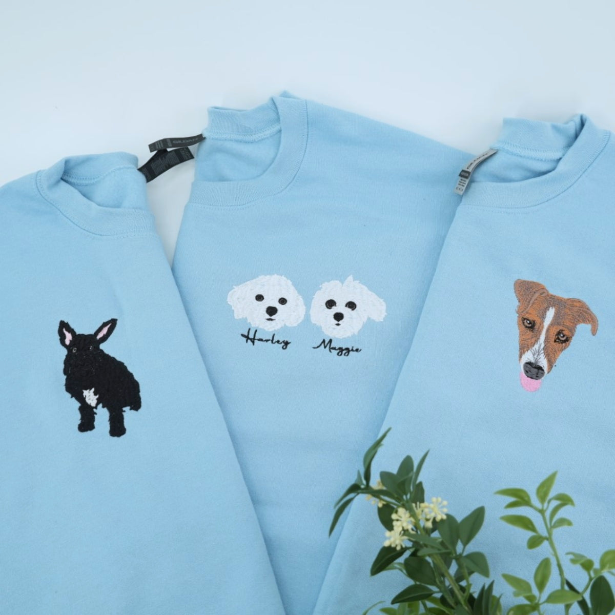 Individuell bestickte Engel- und Dämonenkatze-Kapuzenpullover für Paare