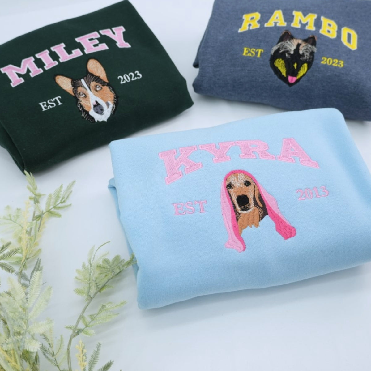 Individuell bestickte Engel- und Dämonenkatze-Kapuzenpullover für Paare