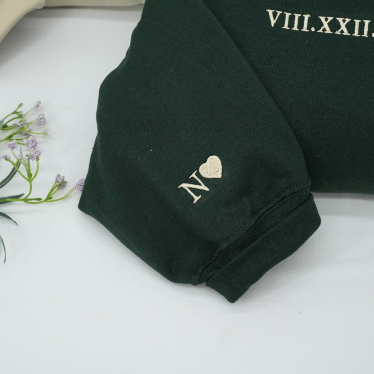 Individuell bestickte Engel- und Dämonenkatze-Kapuzenpullover für Paare