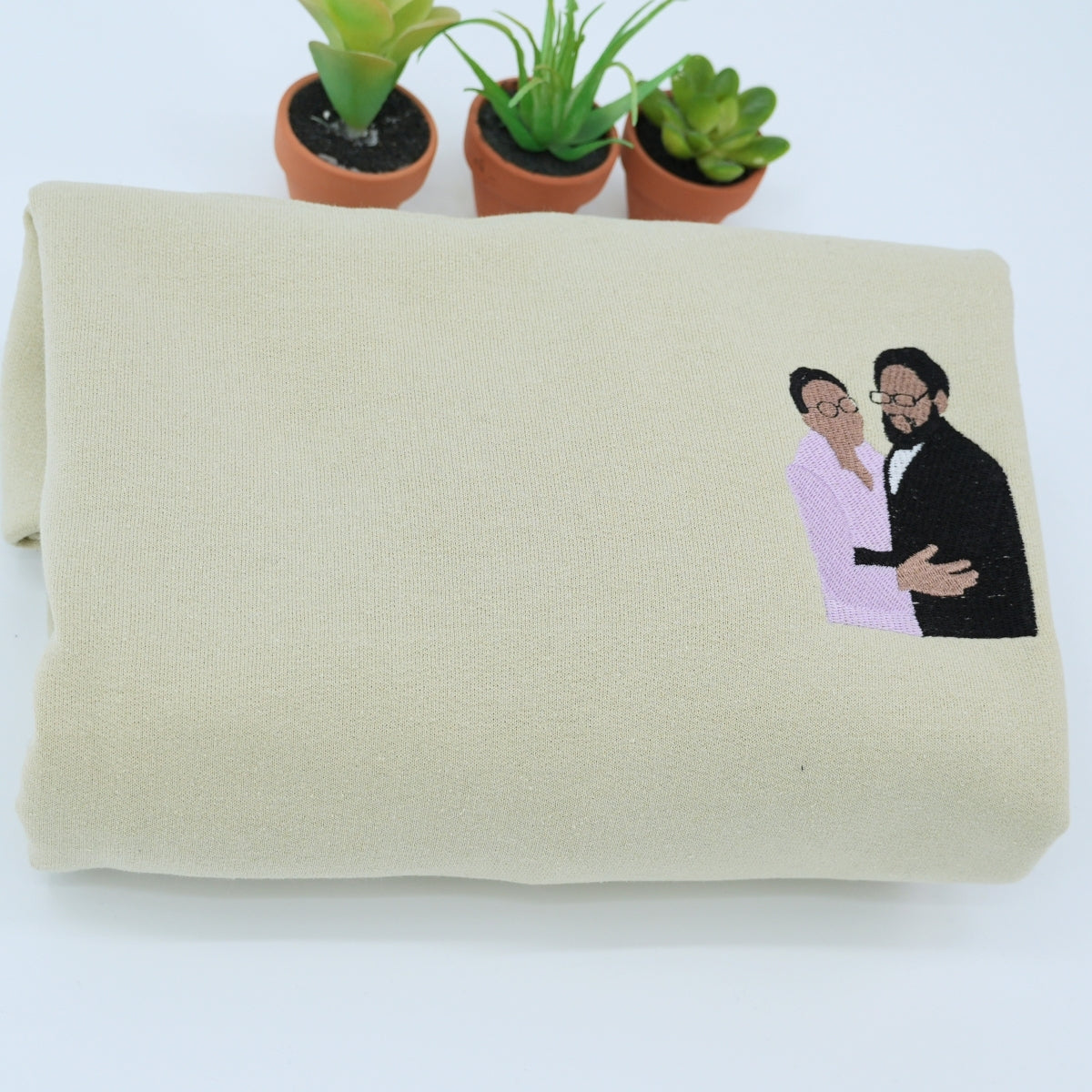 Individuell bestickte Engel- und Dämonenkatze-Kapuzenpullover für Paare