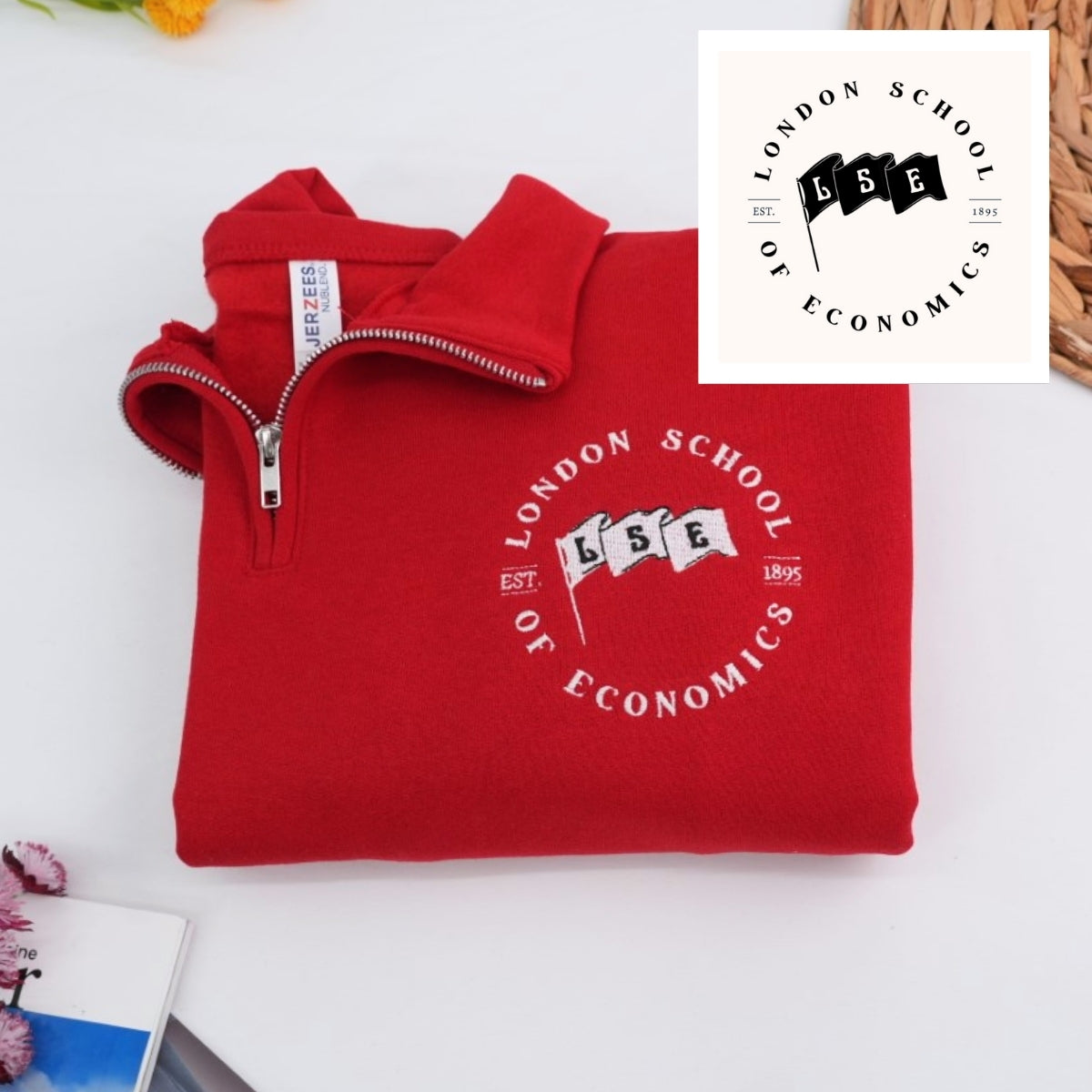 Individuell bestickte Engel- und Dämonenkatze-Kapuzenpullover für Paare