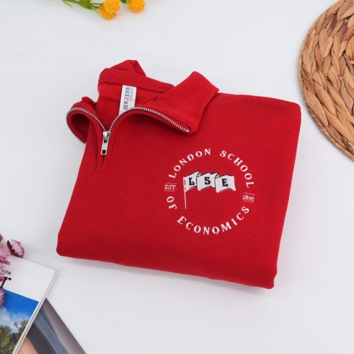 Individuell bestickte Engel- und Dämonenkatze-Kapuzenpullover für Paare