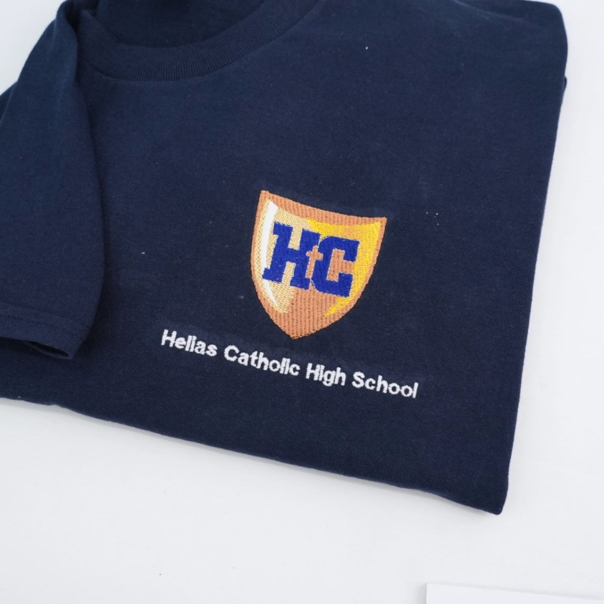Custom School Logo T-Shirts - University Embroidered Educational Apparel - Perfect School Spirit Gift