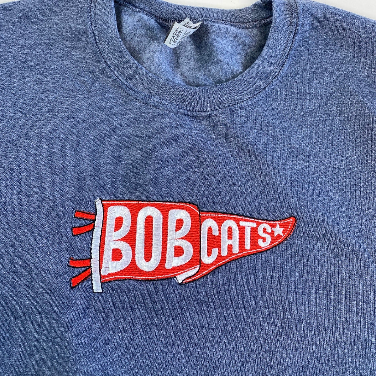 Custom School Pennant Sweatshirts - Vintage University Embroidered Apparel - Alumni Gift