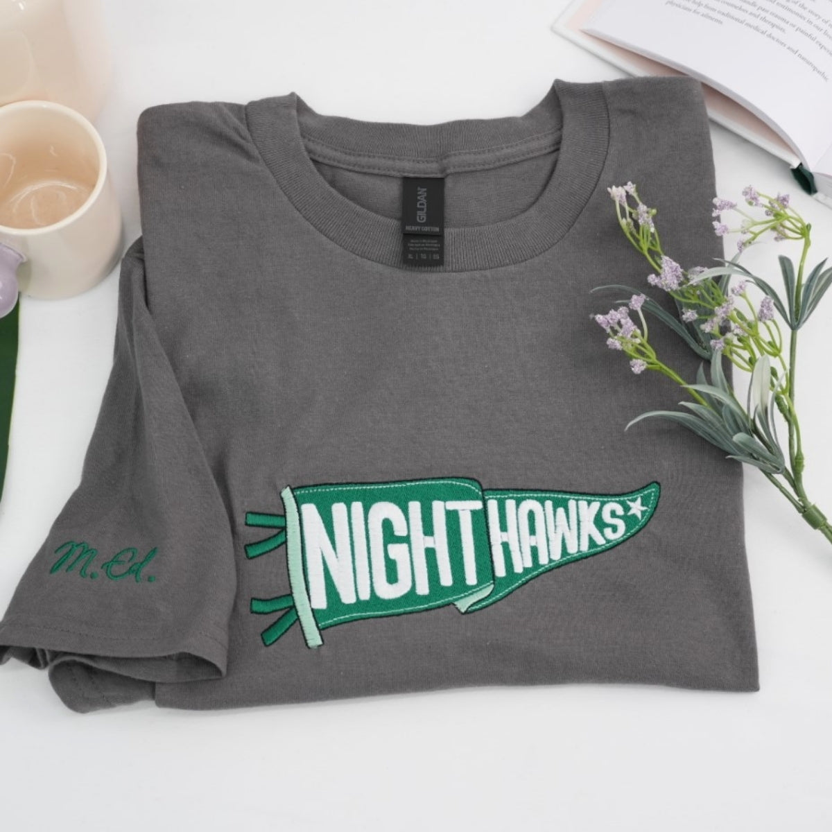 Individuell bestickte Engel- und Dämonenkatze-Kapuzenpullover für Paare